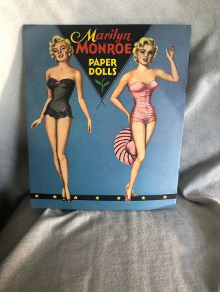 Vintage 1953 Authorized Edition Marilyn Monroe Saalfield Uncut Paper Doll 3