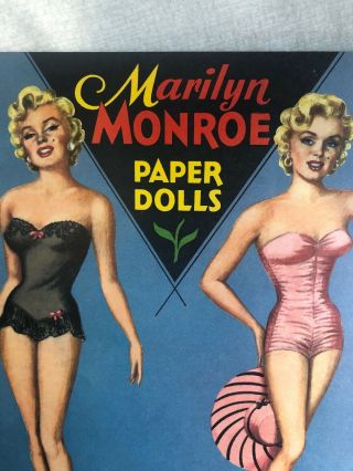 Vintage 1953 Authorized Edition Marilyn Monroe Saalfield Uncut Paper Doll 5