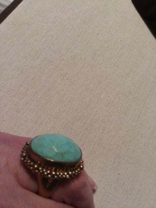 Stephen Dweck ring,  turquoise,  8, 3