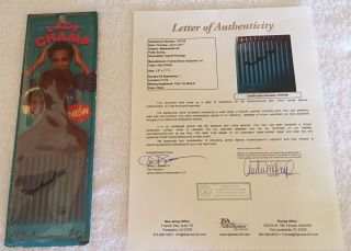 Muhammad Ali Vintage " Lady Champ " Signed Package Jsa