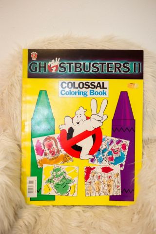 Ghostbusters Ii 2 Vintage Colossal Coloring Book Giant 22 " X 17 " Nos