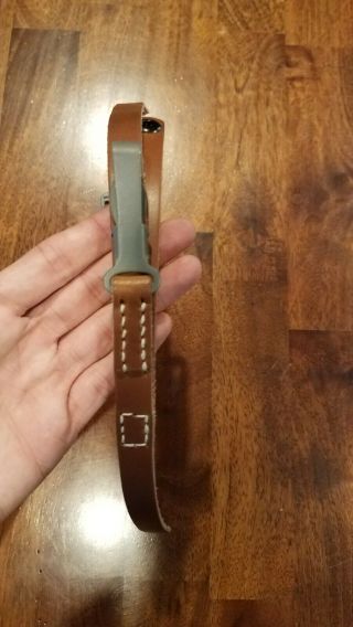 Vincint Brown Leather German Ww2 Canteen Strap
