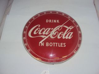 Vintage Coca - Cola Soda Round Thermometer 12 " 862 - Z