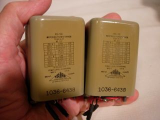 Vintage Pair (2) - Triad Hs - 56 Mil - Spec - - Audio Matching Transformers