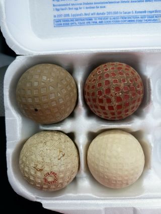 Vintage Mesh Golf Balls,  8 Balls Great Collectibles Very Good Con C1920 - 30s
