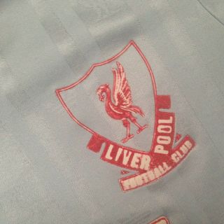 RARE Boys Vintage Liverpool Football Shirt LFC Away 87/88 Youth CROWN PAINTS 3