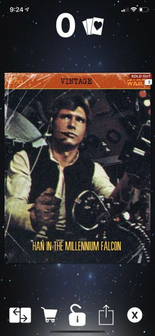 Topps Digital Star Wars - Week 1 Han Solo Vintage