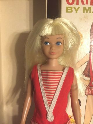 Vintage 1960 ' s Mattel Barbie Skipper PLATINUM Blonde Doll Orig Box No.  0950 VGC 3