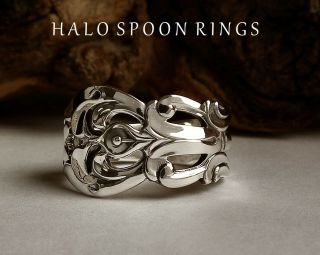 Ethereal Swedish Silver Spoon Ring Ceson 1977 The Perfect Gift Idea