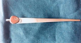 Modernist Scottish Provincial Hallmarked Silver And Agate Letter Opener Nairn