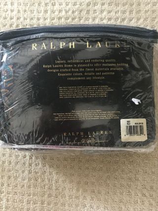 Ralph Lauren VINTAGE Ascot Multi King Comforter Cover 2