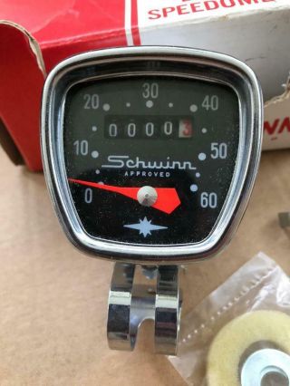 Schwinn Bike Manta Ray Speedometer 24 " 26 " ? Nos Vintage Bicycle Accessory Part