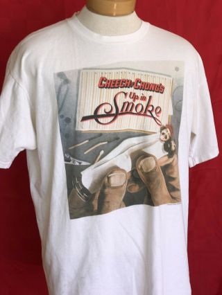 Vintage Cheech and Chong up in smoke movie T - shirt Tommy Marin pot comedy 70s 80 5
