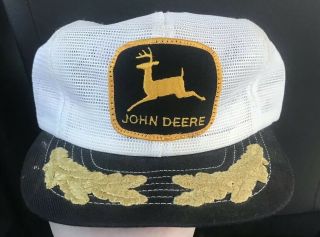 Vintage John Deere Patch Snapback Trucker Hat Cap 70s 80s Swingster Rare