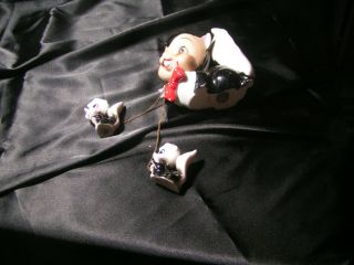 Vintage Arnart Mother Skunk and 2 babies on a Chain - Japan 6