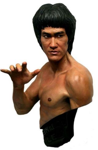Bruce Lee 1:1 Scale Bust By Hcg - Long,  Rare,  Low Edition 9