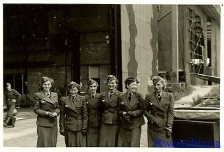 Rare Female Uniformed Wehrmacht Heferin Girls; Villacoublay,  France 1940