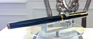 Vintage Os Cross Signature Rollerball Pen Black Lacquer & Gold 1987 Boxed