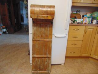 Vintage Wooden Snow Toboggan Slep 48 " Chalet Decor 4415