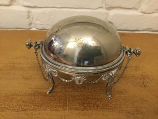 Lovely Silver Plate Partridge Serving Dish,  Martin Hall & Co.