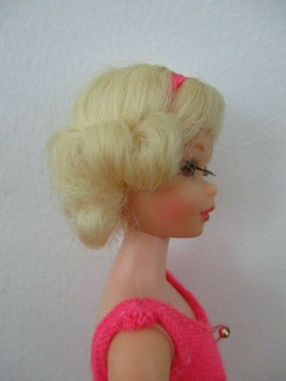 Vtg Barbie: 1969 Twist N Turn Short Flip HTF Lt Blonde Francie Doll 3