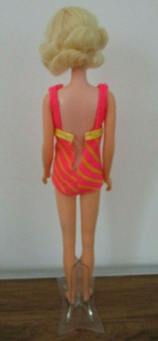 Vtg Barbie: 1969 Twist N Turn Short Flip HTF Lt Blonde Francie Doll 7