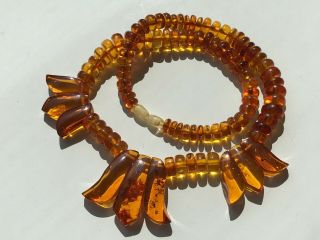 RARE Natural Vintage Amber Beads Antique Baltic Old Necklace 29.  99 gr 3