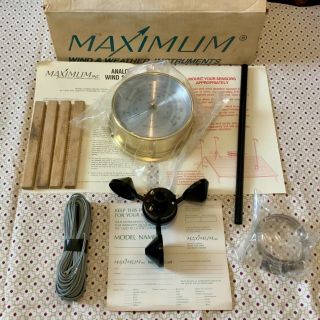 Vintage Maximum Wind & Weather Instruments - Wind Speed Indicator - Anemometer
