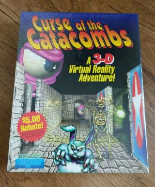 Curse Of The Catacombs Froggman Vintage Pc Game 3.  5 " & 5.  25 " Disks Rare