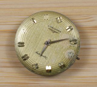 Vintage Longines 19as Automatic Watch Movement Dial Hands Balance Swings