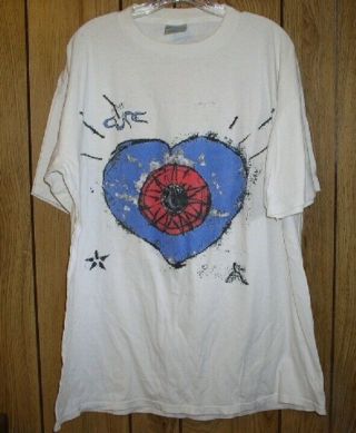 The Cure Concert Tour T Shirt Vintage Summer 1992 Wish Tour