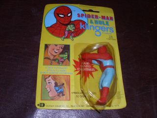 Vintage Spider - Man Figure Klinger Marvel Avenger Rare Marvelmania Moc 1980