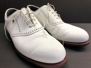 Vtg Footjoy Premiere Classics Dry 51411 Men’s Golf Shoes Usa Mens 11.  5 D White