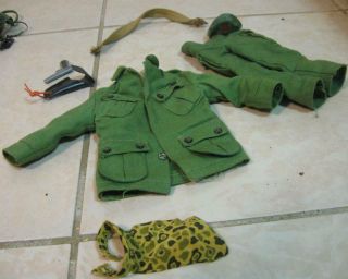 1960s Vintage Hasbro Gi Joe Green Beret Outfit With Hat Scarf Holster And Gun