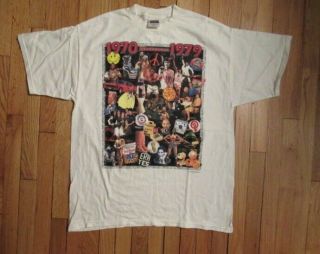 70s Recap T - Shirt Xl Rolling Stones Star Wars John Travolta Vintage 90s Tee