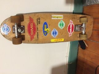 Sims Lonnie Toft Vintage Skateboard Deck,  Belair Wings,  Pegasus 700 Trucks