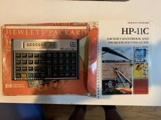 Hp - 11c Programmable Scientific Calculator Hewlett - Packard Vintage Perfect