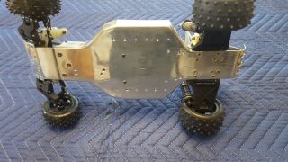 Vintage polished Associated RC10 Buggy with Aluminum Wing - Hot Trick Steering 7