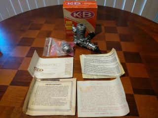 Vintage K&b No.  9100 7.  5 Front Rotor Ducted Fan Motor In Orgional Box.