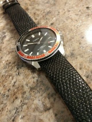 Vintage Rare 1980 Timex Coke bezel Windup Men ' s Divers Watch 