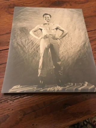 1950’s Vintage Male Model Beefcake Photo 8x9.  5 Kris Studios? Gay Interest 2