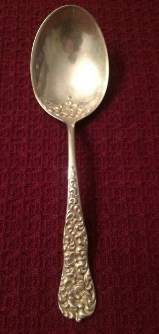 Antique Harris And Shafer Co.  925 Sterling Silver Serving Spoon 70 Grams