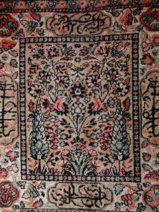 Vintage Tree of Life X LARGE Persian Wool Rug 12x9ft Sarouk Keshan Oriental 6