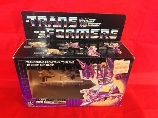 Vintage Transformers G1 Triple Changers Blitzwing Misb 1985 Hasbro