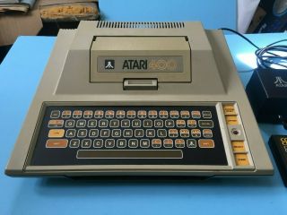 Vintage Atari 400 System Computer Console Complete /w cords - and 2