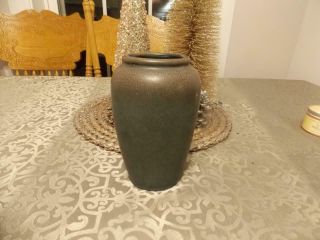 Vintage Hampshire Pottery Art Vase Blue Green Glaze