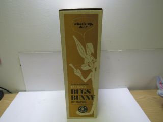Vintage 1961 Mattel Bugs Bunny Talking Plush Doll Pull String Rubber Face w/Box 11