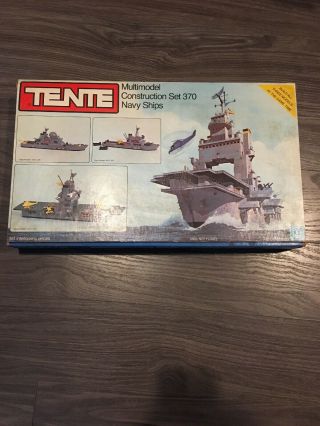 Vintage 1979 Tente Lego Multimodel Construction Set 370 Navy Ships Rare