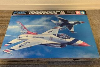 Tamiya 1/32 F - 16c Thunderbirds Plastic Kit 60316 Vintage Model Ex