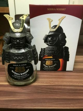 Rare Vintage Nikka Whisky G & G Knight Empty Bottle Topper Samurai Limited